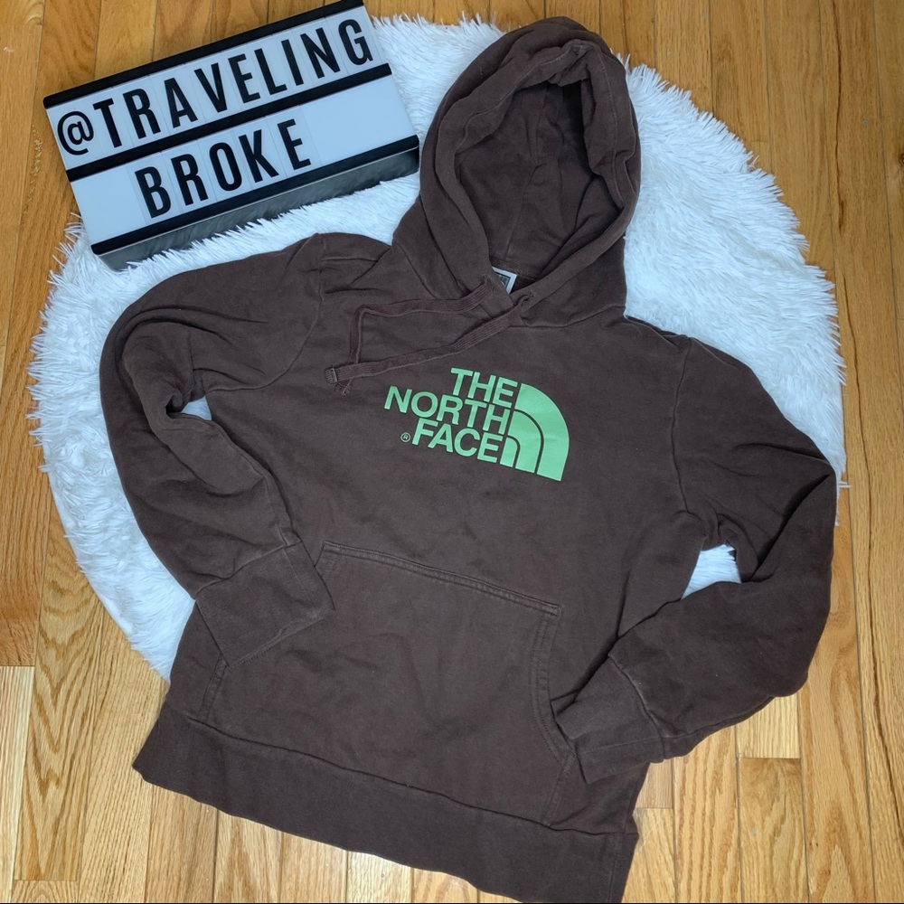 Women’s brown North Face Hoodie